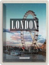 Blechschild 40x30 cm London Engalnd Urlaub Eye Bildmotiv Reisemotiv Abenteuer Reisen Straße Stadt