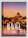 Blechschild 40x30 cm Rom Italien Urlaub Stadt Kathedrale Nacht Bildmotiv Reisemotiv Abenteuer Reisen Europa