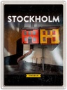 Blechschild 40x30 cm Stockholm Schweden Urlaub Haus Kunst Bildmotiv Reisemotiv Abenteuer Reisen Straße Stadt