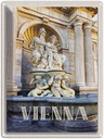Blechschild 40x30 cm Wien Österreich Skultur Mittelalter Bildmotiv Reisemotiv Abenteuer Reisen Europa Urlaub