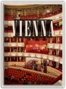 Blechschild 40x30 cm Wien Österreich Urlaub Opera Theater Reise Bildmotiv Reisemotiv Abenteuer Reisen Europa