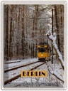 Blechschild 40x30 cm Berlin Deutschland Schnee Reise Bildmotiv Reisemotiv Abenteuer Reisen Urlaub