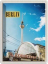 Blechschild 40x30 cm Berlin Deutschland Fernsehturm Trip Bildmotiv Reisemotiv Abenteuer Reisen Urlaub