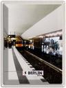 Blechschild 40x30 cm Berlin Deutschland U-Bahn Bildmotiv Reisemotiv Abenteuer Reisen Straße Stadt Urlaub