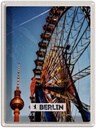 Blechschild 40x30 cm Berlin Deutschland Kirmes Bildmotiv Reisemotiv Abenteuer Reisen Straße Stadt Urlaub