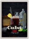 Blechschild 40x30 cm Cuba KaribikGetränke Libre Bildmotiv Reisemotiv Essen Trinken Abenteuer Reisen Urlaub