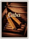 Blechschild 40x30 cm Cuba Karibik Cubanische Zigarette Bildmotiv Reisemotiv Abenteuer Reisen Urlaub