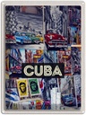 Blechschild 40x30 cm Cuba Karibik Freiheit Stadt Gemälde Bildmotiv Reisemotiv Abenteuer Reisen Urlaub