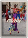 Blechschild 40x30 cm Cuba Karibik Urlaub Afro tanz Festival bunt Bildmotiv Reisemotiv Abenteuer Reisen