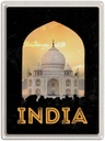 Blechschild 40x30 cm Indien weiße Moschee Religion Islam Bildmotiv Reisemotiv Abenteuer Reisen Urlaub