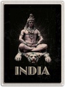 Blechschild 40x30 cm Indien Gott Buddhismus Löwe Meditieren Bildmotiv Reisemotiv Abenteuer Reisen Urlaub