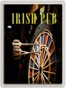Blechschild 40x30 cm Irland Kneipen Spiel Dartboard Bildmotiv Reisemotiv Abenteuer Reisen Europa Urlaub