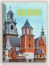 Blechschild 40x30 cm Krakow Turm Mittelalter Gemälde Bildmotiv Reisemotiv Abenteuer Reisen Europa Urlaub