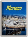 Blechschild 40x30 cm Monaco Frankreich Urlaub Yacht Strand Meer Bildmotiv Reisemotiv Abenteuer Reisen Europa