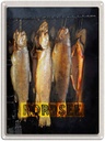 Blechschild 40x30 cm Nordsee Fisch Urlaub Essen Delikatese Speisen Bildmotiv Reisemotiv Abenteuer Reisen Europa