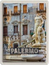 Blechschild 40x30 cm Palermo Italien Skulptur Altstadt Bildmotiv Reisemotiv Abenteuer Reisen Europa Urlaub