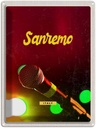 Blechschild 40x30 cm Sanremo Italien Urlaub Musik Band Auftritt Bildmotiv Reisemotiv Abenteuer Reisen Europa
