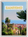Blechschild 40x30 cm Sanremo Italien Urlaub Reise Sonne Sommer Bildmotiv Reisemotiv Abenteuer Reisen Europa