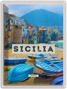 Blechschild 40x30 cm Sizillien Italien Europa Uralub Bildmotiv Reisemotiv Abenteuer Reisen Urlaub