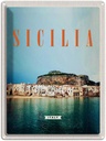 Blechschild 40x30 cm Sizilien Strand Europa Urlaubsort Bildmotiv Reisemotiv Abenteuer Reisen Urlaub