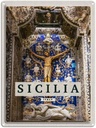 Blechschild 40x30 cm Sizilien Italien Europa Urlaub Christi Jesus am Kreuz Bildmotiv Reisemotiv Abenteuer Reisen