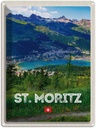 Blechschild 40x30 cm St. Moritz Urlaub Österreich Ausblich Reise Bildmotiv Reisemotiv Abenteuer Reisen Europa