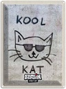Blechschild 40x30 cm Berlin Hauptstadt Street Art Katze Bildmotiv Reisemotiv Abenteuer Reisen Urlaub