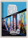 Blechschild 40x30 cm Berlin Hochhaus Graffiti Kunst Straße Bildmotiv Reisemotiv Abenteuer Reisen Urlaub