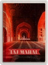 Blechschild 40x30 cm Indien Taj Haustier Urlaub Mahal innen Flur Bildmotiv Reisemotiv Abenteuer Reisen Tier
