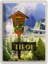 Blechschild 40x30 cm Tirol Österreich Urlaub Jesud Christus Natur Bildmotiv Reisemotiv Abenteuer Reisen Europa