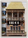 Blechschild 40x30 cm Tirol Gebäude Kunst Mittelalter Bildmotiv Reisemotiv Abenteuer Reisen Europa Urlaub