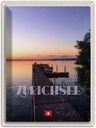 Blechschild 40x30 cm Zürich Schweiz Urlaub Zürichsee Natur Bildmotiv Reisemotiv Abenteuer Reisen Straße Stadt
