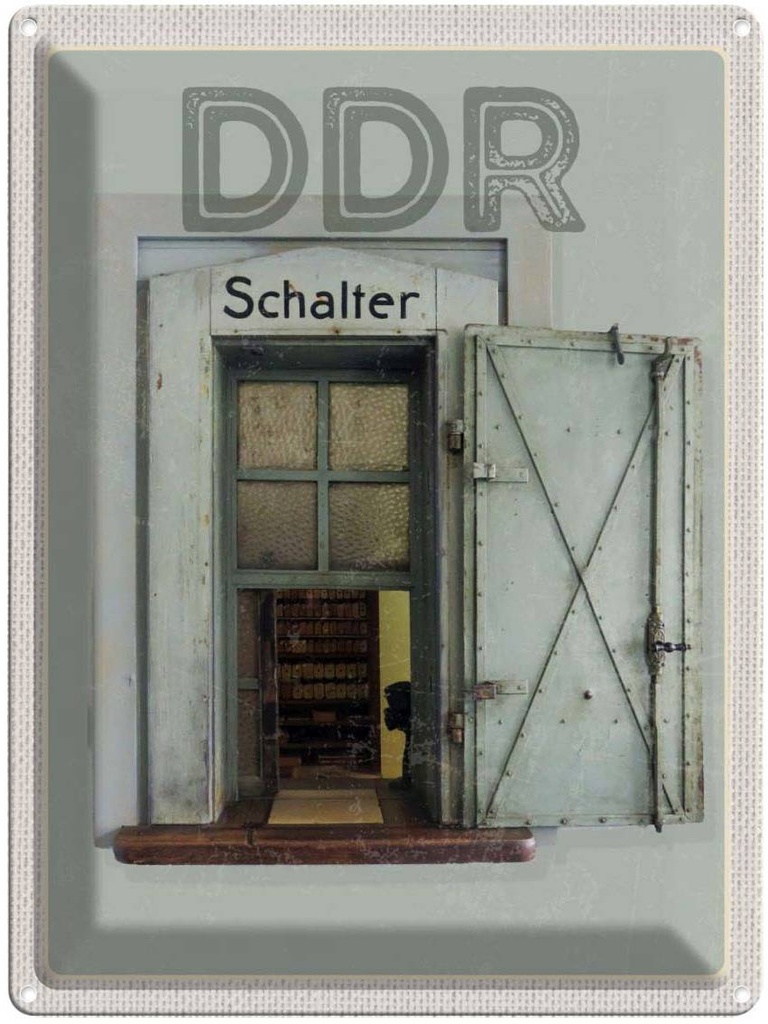 Blechschild 40x30 cm Berlin Deutschland DDR Diktatur Bildmotiv Reisemotiv Abenteuer Reisen Urlaub