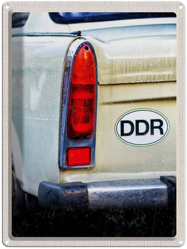 Blechschild 40x30 cm Berlin DDR Symbol Fahrzeug Krieg Bildmotiv Reisemotiv Abenteuer Reisen Urlaub