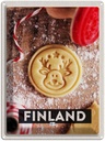 Blechschild 40x30 cm Finnland Hirsch Weihnachten Ostern Gruß Plätzchen Bildmotiv Reisemotiv Abenteuer Reisen Europa Urlaub