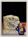 Blechschild 40x30 cm Frankreich Schimmelkäse Traditon Bildmotiv Reisemotiv Abenteuer Reisen Europa Urlaub