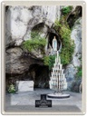 Blechschild 40x30 cm Frankreich Lourdes Urlaub Jesud Kerzen Natur Bildmotiv Reisemotiv Abenteuer Reisen Europa