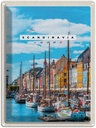 Blechschild 40x30 cm Skandinawien SchiffstourMeer Bildmotiv Reisemotiv Abenteuer Reisen Europa Urlaub