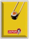 Blechschild 40x30 cm Japan Sushi Reisen Urlaub Stäbchen Fisch Essen Bildmotiv Reisemotiv Trinken Abenteuer