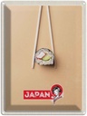 Blechschild 40x30 cm Japan Asien Abenteuer Reisen Urlaub Sushi Fisch Gurke Stäbchen Bildmotiv Reisemotiv Essen Trinken