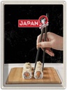 Blechschild 40x30 cm Japan Asien Abenteuer Reisen Urlaub Sushi Fisch Alge Stäbchen Bildmotiv Reisemotiv Essen Trinken