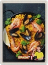 Blechschild 40x30 cm Spanien Europa Urlaub Paella Reis Muscheln Bildmotiv Reisemotiv Abenteuer Reisen