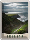 Blechschild 40x30 cm Irland Europa Urlaub Wiese Gebirge Meer Natur Bildmotiv Reisemotiv Abenteuer Reisen