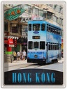 Blechschild 40x30 cm Hong Kong Urlaub Straßenbahn Stadt City Asien Bildmotiv Reisemotiv Abenteuer Reisen