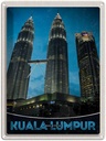 Blechschild 40x30 cm Kuala Lumpur Malaysia Wolkenkratzer Bildmotiv Reisemotiv Abenteuer Reisen Urlaub