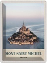Blechschild 40x30 cm Moint Saint Urlaub Michel Frankreich Stadt Bildmotiv Reisemotiv Abenteuer Reisen Europa