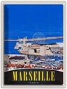 Blechschild 40x30 cm Marseille Frankreich Stadt Riesenrad Bildmotiv Reisemotiv Abenteuer Reisen Europa Urlaub