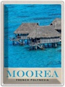 Blechschild 40x30 cm Moorea Insel Süd-PazifikStrand Bildmotiv Reisemotiv Abenteuer Reisen Urlaub