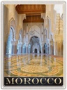 Blechschild 40x30 cm Marokko Afrika Medina Moschee Bildmotiv Reisemotiv Abenteuer Reisen Urlaub