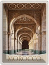 Blechschild 40x30 cm Marokko Afrika Medina Moschee Flur Bildmotiv Reisemotiv Abenteuer Reisen Urlaub